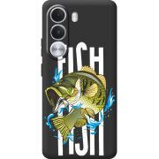 Чорний чохол BoxFace Realme C100i Fish