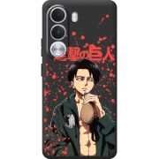 Чорний чохол BoxFace Realme C100i Атака Титанов Леви
