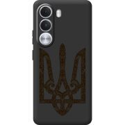 Чорний чохол BoxFace Realme C100i Ukrainian Trident