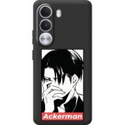 Чорний чохол BoxFace Realme C100i Attack On Titan - Ackerman