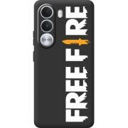 Чорний чохол BoxFace Realme C100i Free Fire White Logo