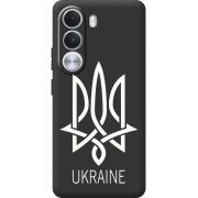 Чорний чохол BoxFace Realme C100i Тризуб монограмма ukraine