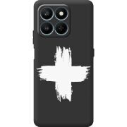 Чорний чохол BoxFace Honor 400 Smart Білий хрест ЗСУ