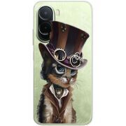 Прозорий чохол BoxFace Poco C81 Pro Steampunk Cat