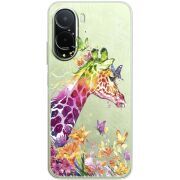 Прозорий чохол BoxFace Poco C81 Pro Colorful Giraffe