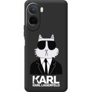Чорний чохол BoxFace Poco C81 Pro Cat in Black
