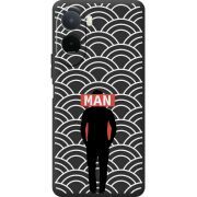 Чорний чохол BoxFace Poco C81 Pro Man Pattern