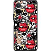 Чорний чохол BoxFace Poco C81 Pro Rock Graffiti