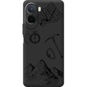 Чорний чохол BoxFace Poco C81 Pro Mountains