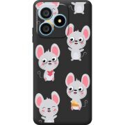 Прозорий чохол BoxFace Blackview Wave 9C с 3D-глазками Mouse
