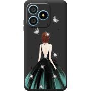 Чохол зі стразами Blackview Wave 9C Girl in the green dress
