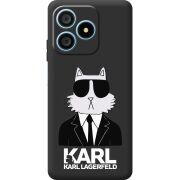 Чорний чохол BoxFace Blackview Wave 9C Cat in Black