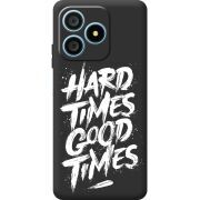Чорний чохол BoxFace Blackview Wave 9C Hard Times Good Times