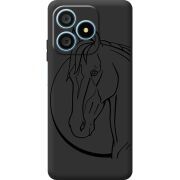 Чорний чохол BoxFace Blackview Wave 9C Horse