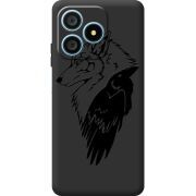 Чорний чохол BoxFace Blackview Wave 9C Wolf and Raven