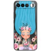 Прозорий чохол BoxFace Realme 16 5G Blue Hair