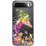 Прозорий чохол BoxFace Realme 16 5G Colorful Giraffe