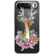 Чохол зі стразами Realme 16 5G Deer with flowers
