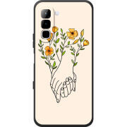 Чохол BoxFace Infinix Hot 70 Flower Hands
