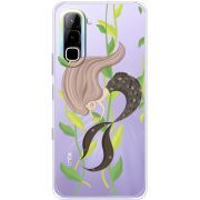 Прозорий чохол BoxFace Infinix Hot 70 Cute Mermaid