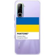 Прозорий чохол BoxFace Infinix Hot 70 Pantone вільний синій