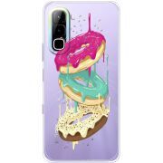Прозорий чохол BoxFace Infinix Hot 70 Donuts