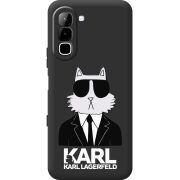 Чорний чохол BoxFace Infinix Hot 70 Cat in Black
