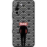 Чорний чохол BoxFace Infinix Hot 70 Man Pattern