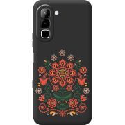 Чорний чохол BoxFace Infinix Hot 70 Ukrainian Ornament
