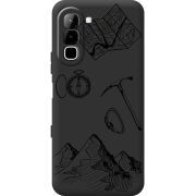 Чорний чохол BoxFace Infinix Hot 70 Mountains