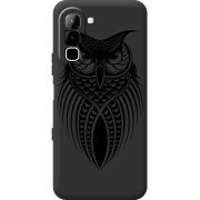 Чорний чохол BoxFace Infinix Hot 70 Owl
