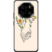 Чохол BoxFace Blackview Shark 6 Flower Hands