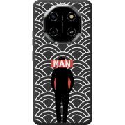 Чорний чохол BoxFace Blackview Shark 6 Man Pattern
