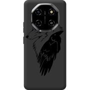 Чорний чохол BoxFace Blackview Shark 6 Wolf and Raven