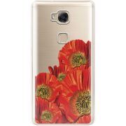 Прозрачный чехол Uprint Huawei GR5 Red Poppies