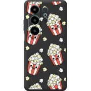 Прозорий чохол BoxFace Blackview Wave 10 с 3D-глазками Popcorn