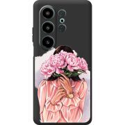 Прозорий чохол BoxFace Blackview Wave 10 Девушка с Пионами