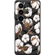 Прозорий чохол BoxFace Blackview Wave 10 Cotton flowers