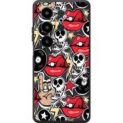 Чорний чохол BoxFace Blackview Wave 10 Rock Graffiti