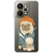 Прозорий чохол BoxFace Realme 15 5G Dog Coffeeman