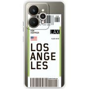 Прозорий чохол BoxFace Realme 15 5G Ticket Los Angeles