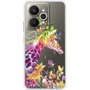 Прозорий чохол BoxFace Realme 15 5G Colorful Giraffe