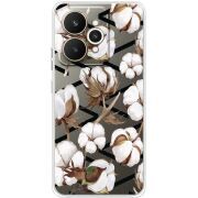 Прозорий чохол BoxFace Realme 15 5G Cotton flowers