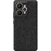 Чорний чохол BoxFace Realme 15 5G Leaves