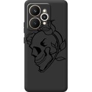 Чорний чохол BoxFace Realme 15 5G Skull and Roses