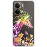 Прозорий чохол BoxFace Realme P3 Colorful Giraffe