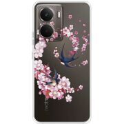 Чохол зі стразами Realme P3 Swallows and Bloom