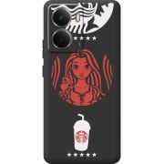 Чорний чохол BoxFace Realme P3 RedWhite Coffee