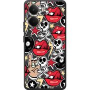 Чорний чохол BoxFace Realme P3 Rock Graffiti