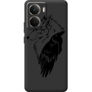 Чорний чохол BoxFace Realme P3 Wolf and Raven